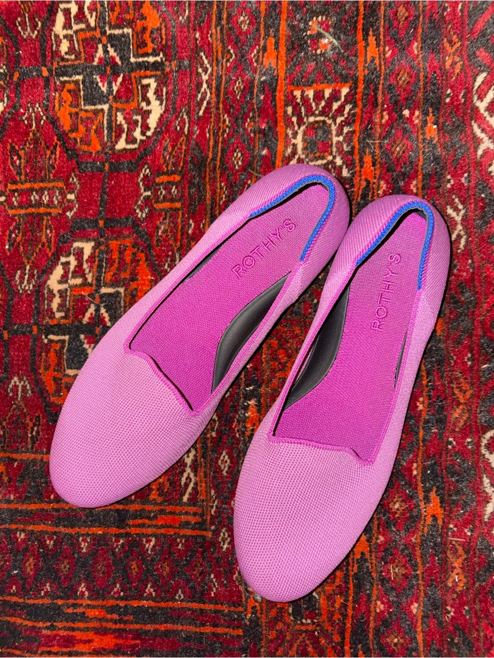 Rothy's Pink Longe Loafer Knit Slip-On Flats